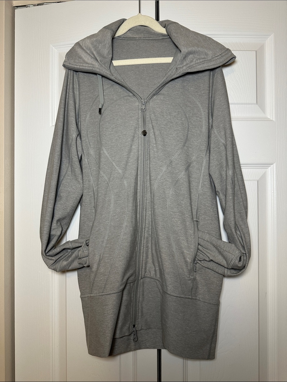 Lululemon Gray Women's Long Zip Hoodie Jacket